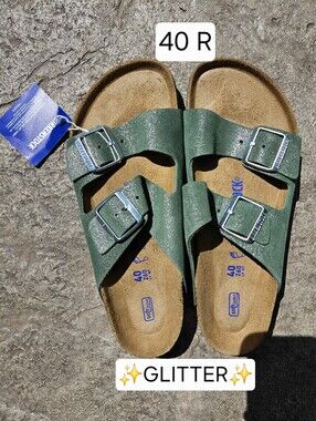 Birkenstock Arizona Shimmering Thyme Suede 40 R